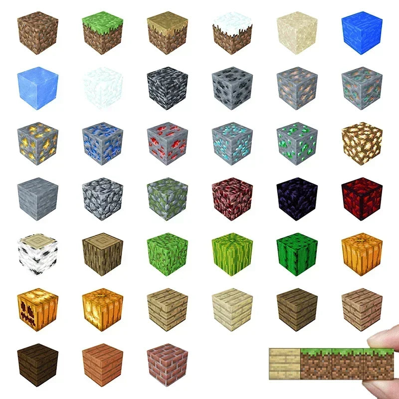 10~200Pcs Magnetic Block Building Blocks Magnetic Attraction Children's Puzzle DIY Diversified and Personalized Assembly Toy Set