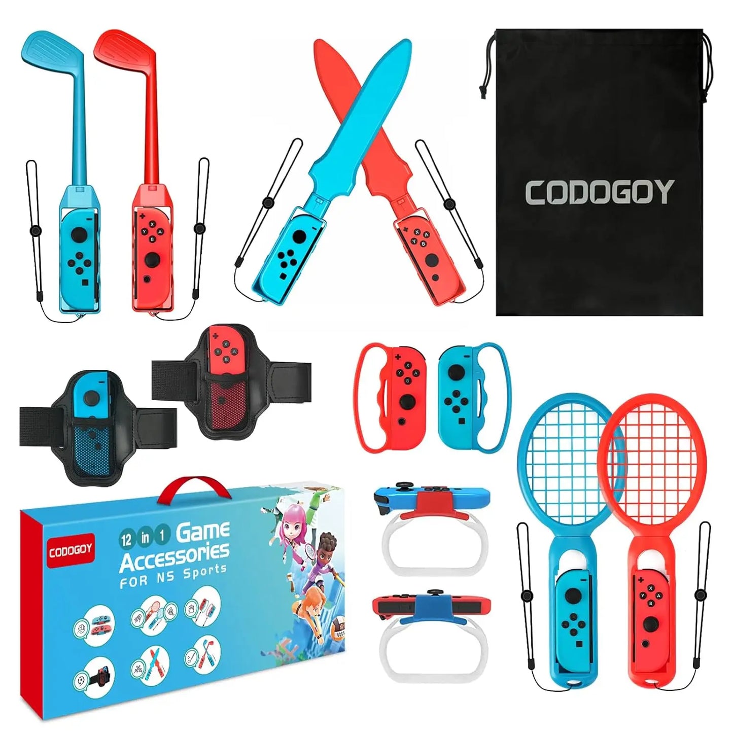 10 in 1 Sports Accessories Kit for Switch/switch OLED Sports Game 10