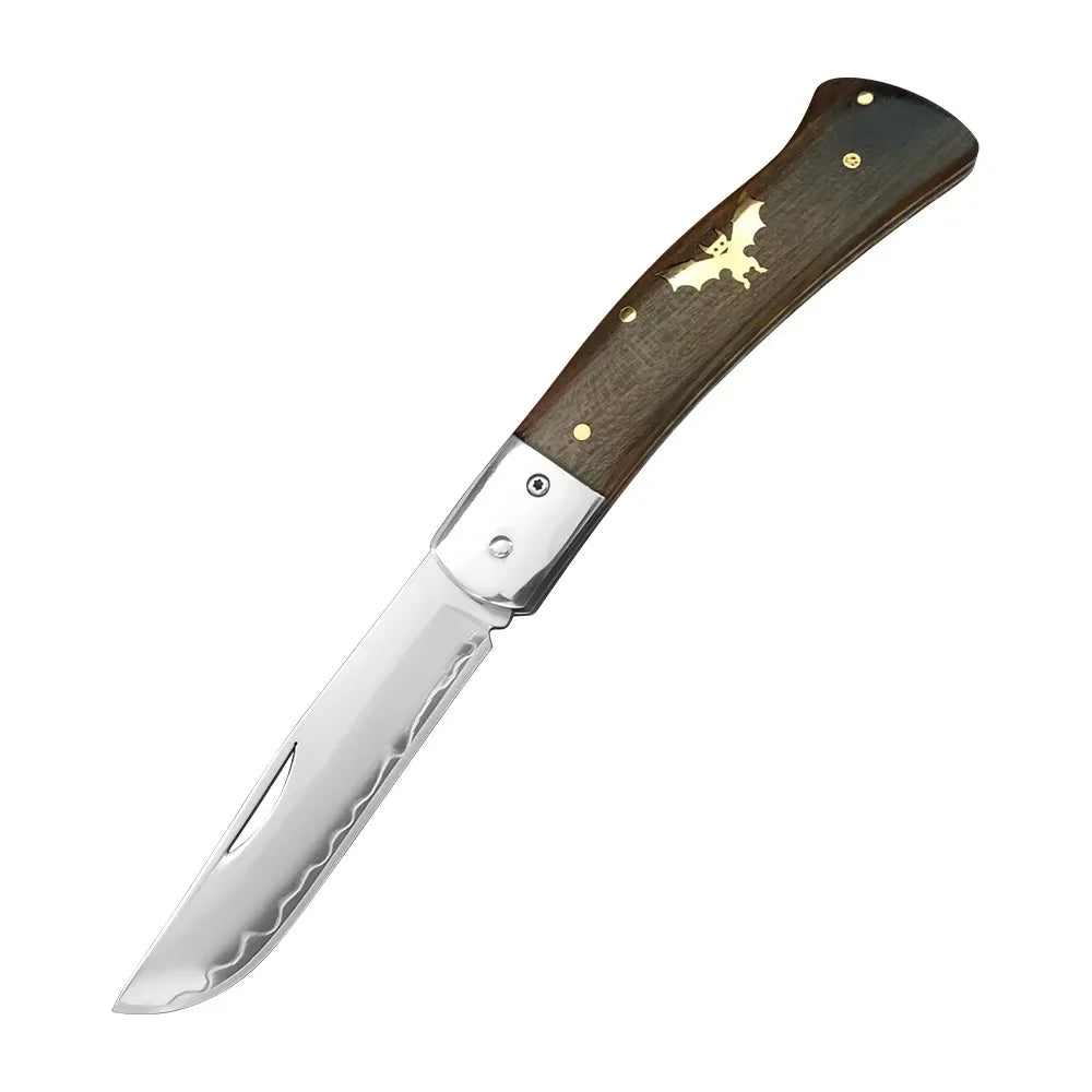 Super Sharp Damascus VG10 Steel Pocket Knife Folding Blade Wooden Handle Kitchen Fruit Meat Vegetable Cutting Knife Holiday Gift