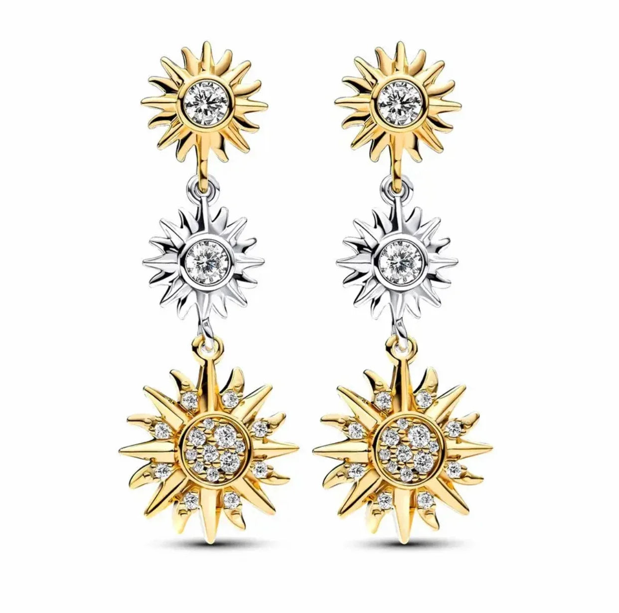 100%925 Pure Silver Classic Water-Drop Heart-Shaped Round Stud