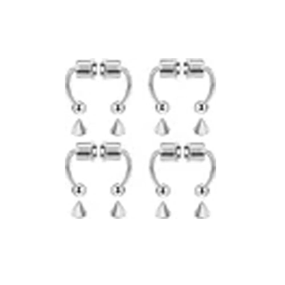 Women Fake Piercing Nose Ring Hoop Septum Non Piercing Nose Clip Rock HipHoop Stainless Steel Magnet Fashion Punk Body Jewelry