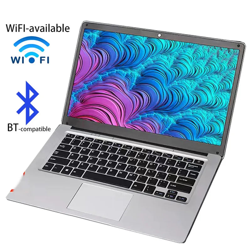 2025 14 inch Affordable Student Laptop, Budget-Friendly Notebook Windows 10 for School, Lightweight intel.