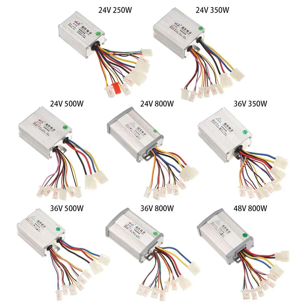E-bike Accessories 24V/36V/48V Electric Bicycle Parts Bicycle Controller Brushed Controller Electric Bike Motor