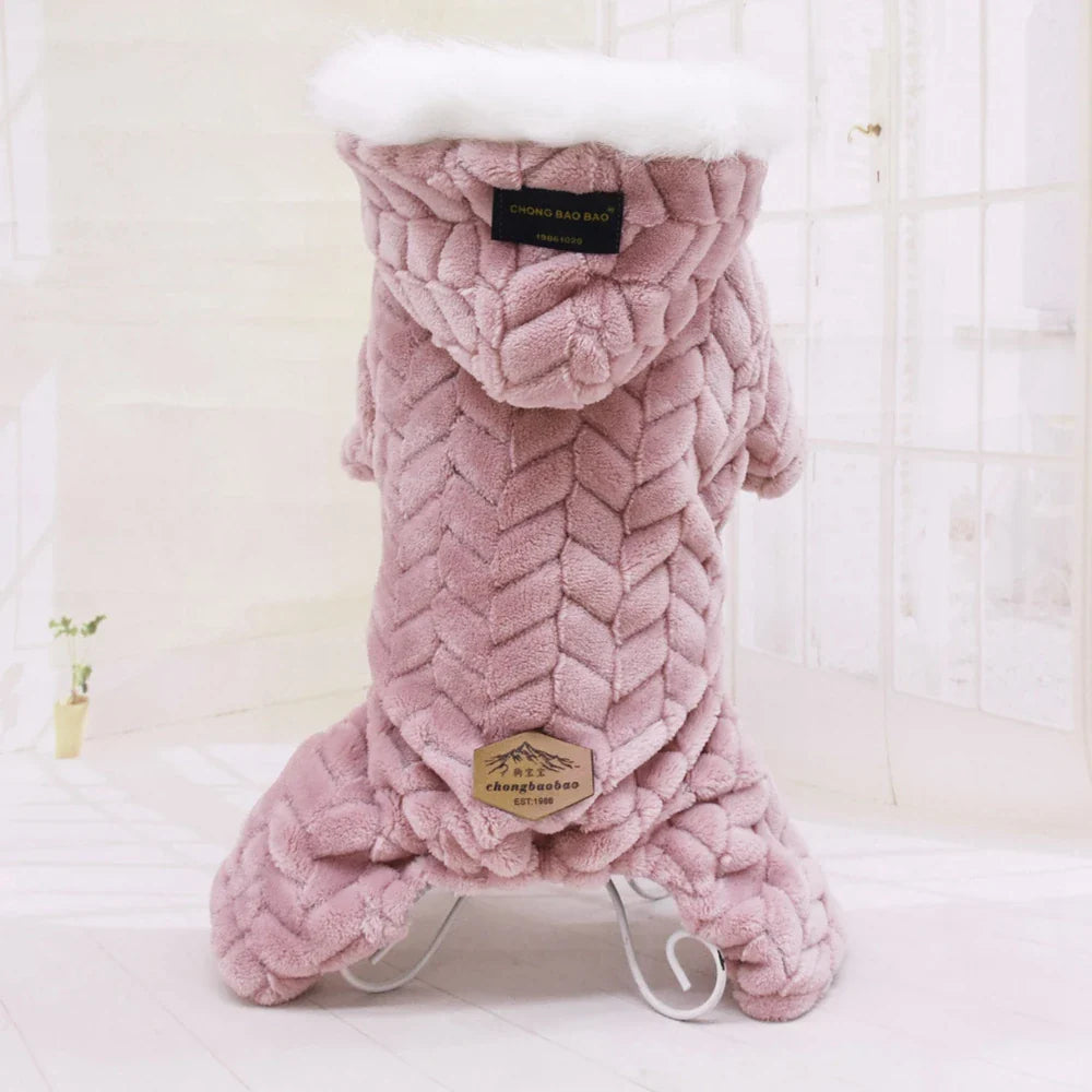Pet Dog Clothes Winter Warm Fleece Dogs Jumpsuits Pet Clothing for Small Dogs Puppy Cats Hoodies Jacket Chihuahua Yorkshire Coat