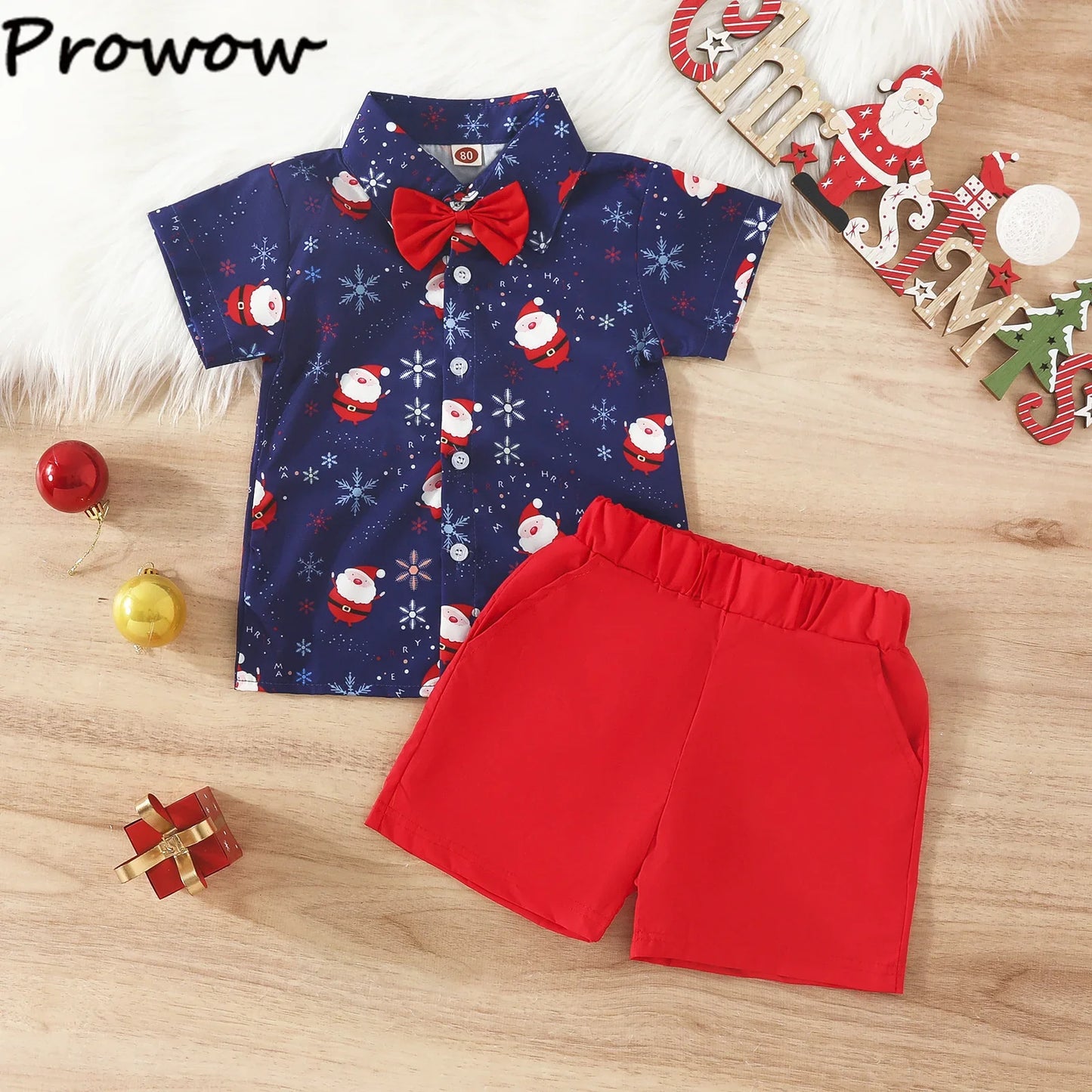 Toddler Boys Christmas Outfits Sets For Kids Short Sleeve Deer Outfit For Children Baby