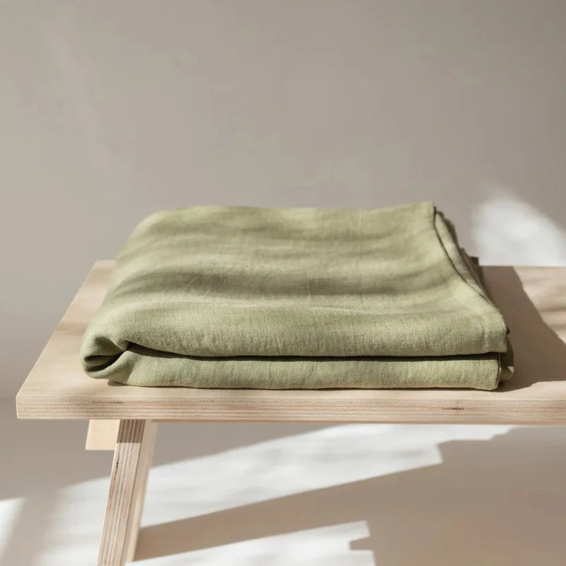 100% Pure Linen Bed Sheet Ultimate Comfort,  Natural Eco-Friendly  Durable, Queen California King