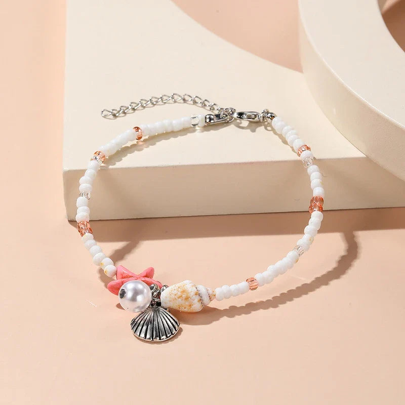 EtherealBe Bohemian Beach Bracelet with Shell Charms