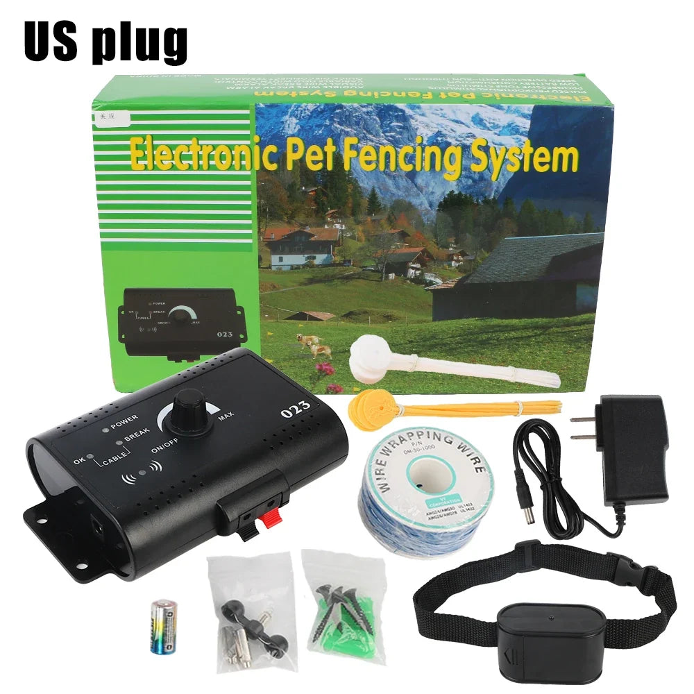 Electric Dog Fence Electronic Pet Fence System Containment Dog Training Collar Sound Shocked Collar Pet Accessories Waterproof