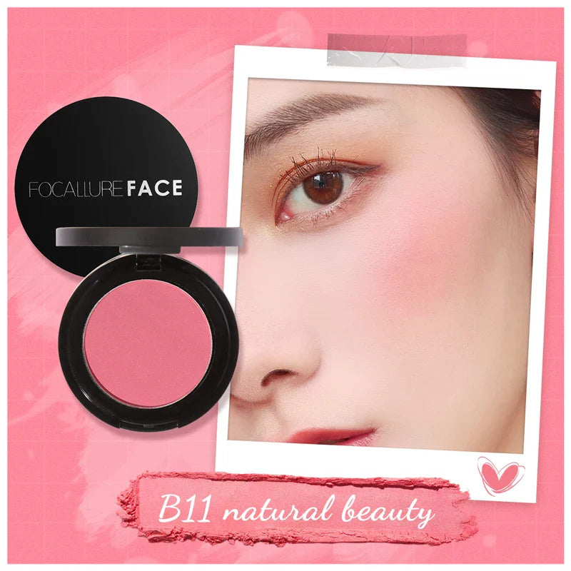 FOCALLURE 16 Color Blush Palette Makeup Nude Matte Blusher Bronzer Powder Palette Shimmer Face Blusher Palette Makeup Cosmetics