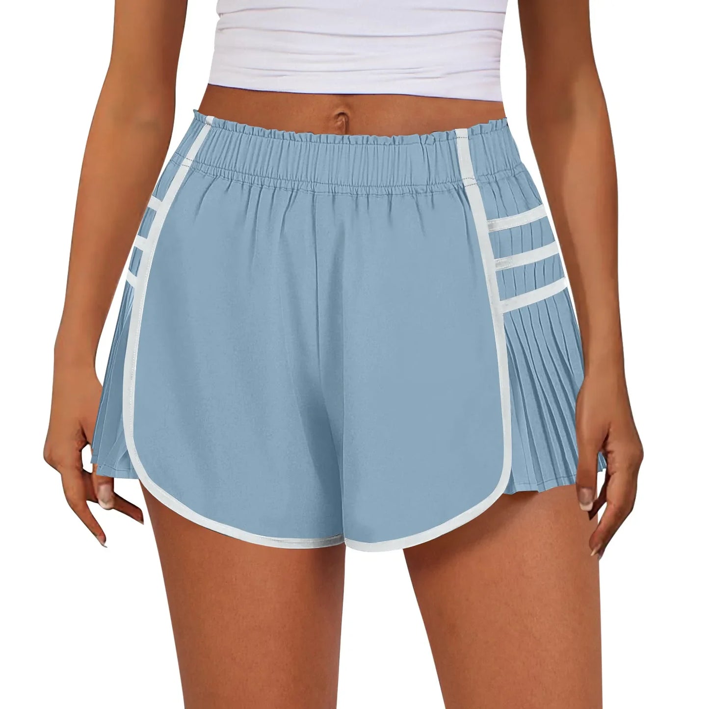 Women's High Waist Shorts Sports Running Shorts Workout Gym Quick Dry Pants Yoga Pants Tennis Pants Girl Summer Shorts