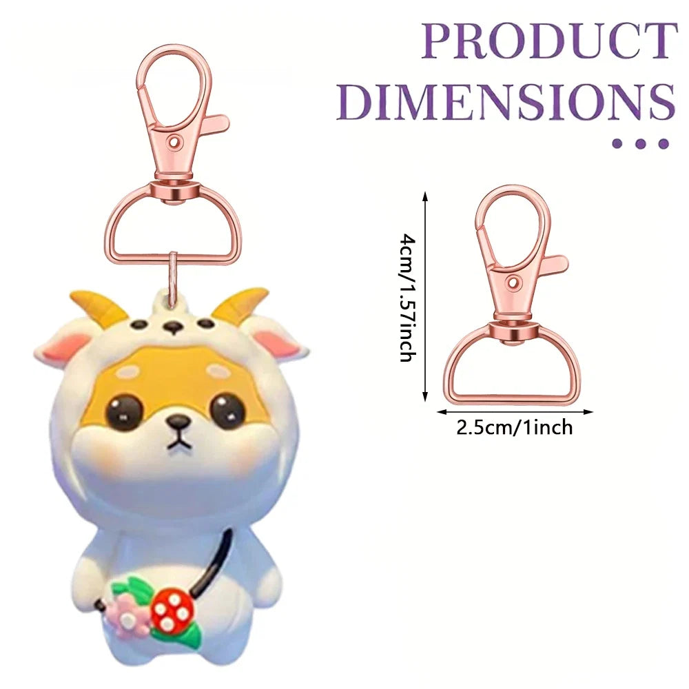8/15/25/50/80pcs Swivel Snap Hooks D-Ring Keychain Clips Lanyard