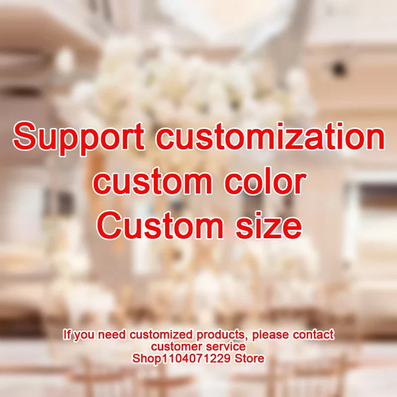 Red White Customized Artificial Rose Delphinium 50cm Flower Ball Wedding Decor Table Centerpieces Flower Decor Event Road Props