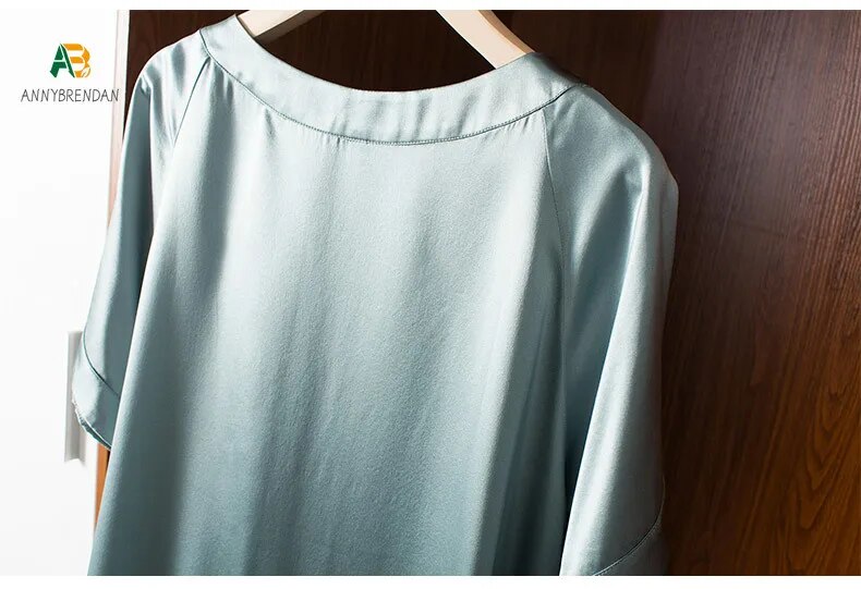 Mulberry Silk Women's Pajama Dress Doll Night Gown Pijama Mujer Pyjama Pour Femme  Pijama De Verano Para Mujer Sleepwear