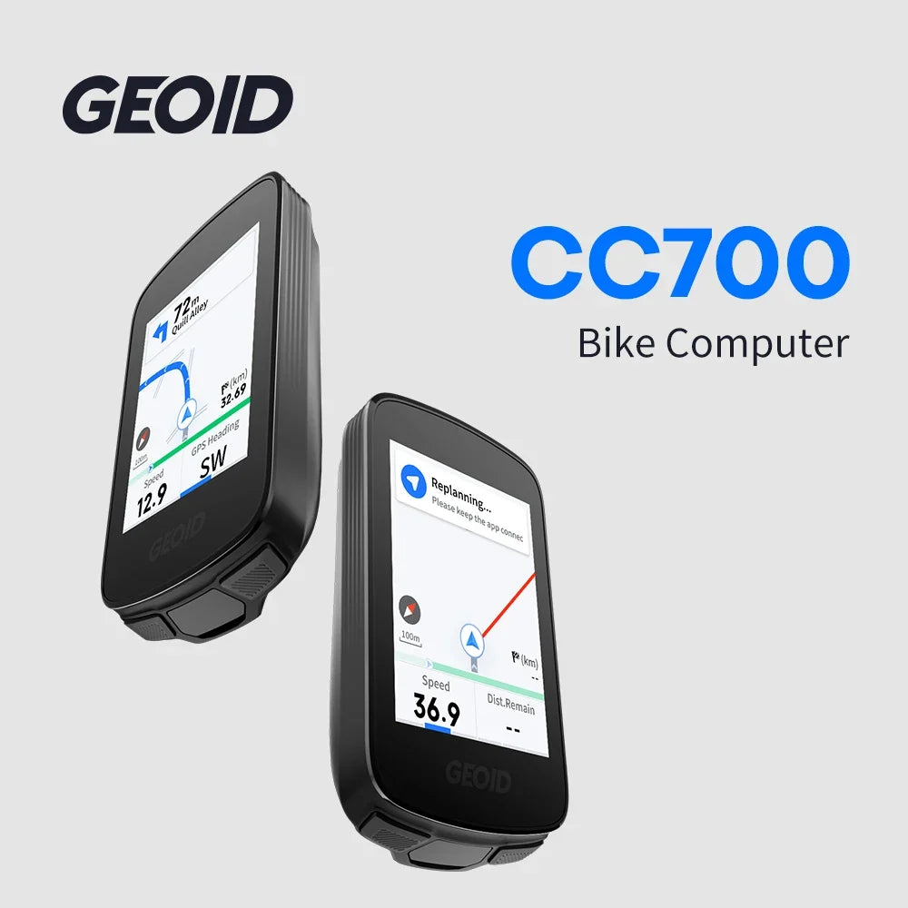GEOID CC700 Bike Computer Wireless Color Screen ANT+ WIFI Bicycle Speedometer IPX7 Waterproof Route Navigation Cycling Odometer