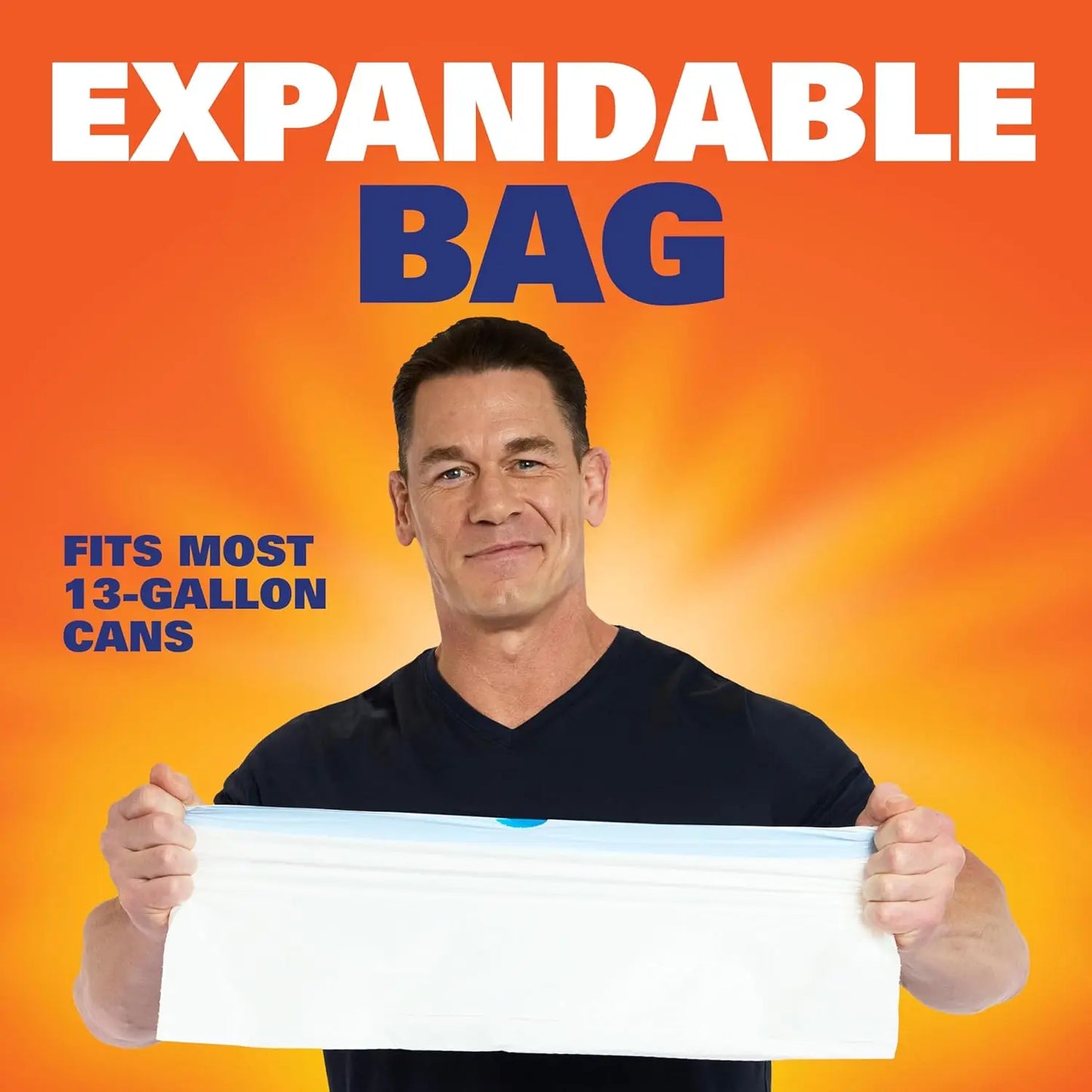 Ultra Strong 13 Gallon Kitchen Trash Bags with Drawstring Closure, Odor Control, Clean Burst Scent, 80 Count.
