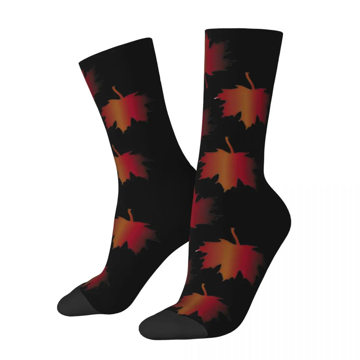 Maple Leaves Stockings Men fall Socks Breathable Modern Socks Autumn Cycling Non Slip Custom Socks Gift