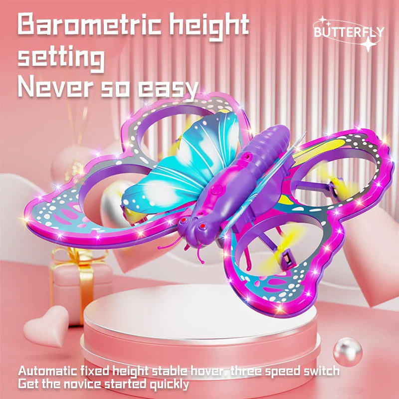 2.4G V40 Quadcopter Butterfly Drone Quadcopter Children Toy Remote Controlled Flight Model Airplane Toy Gift
