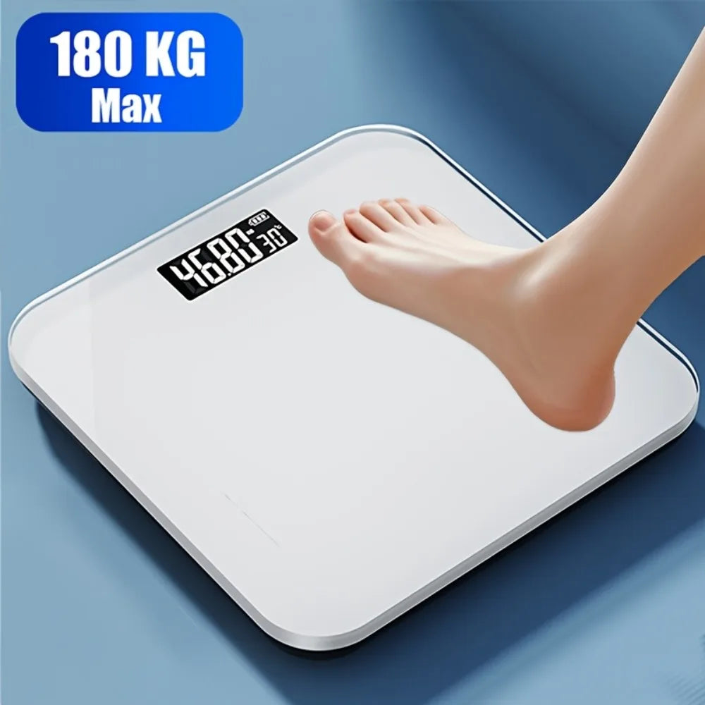 Smart Electronic Scale ,High Precision Body Fat Measurement, Battery Powered LCD Display with Temperature.