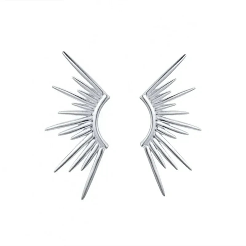 Cartilage 925 Silver Earrings Fashion C-shaped Zircon ear studs European American Geometric Piercing Earrings For Women Jewelry