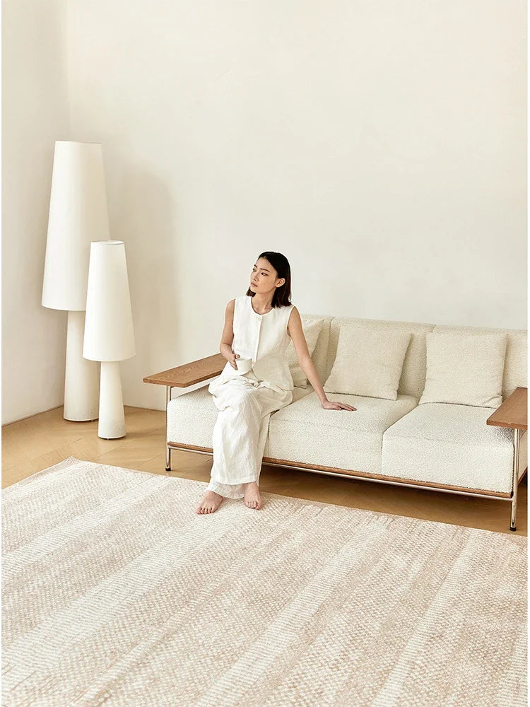 Luxury Simple Rugs Carpet Living Room Thick Anti-skid Cream Style Area Rug for Study Home Cloakroom Modern Floor Mat Bedroom Rug