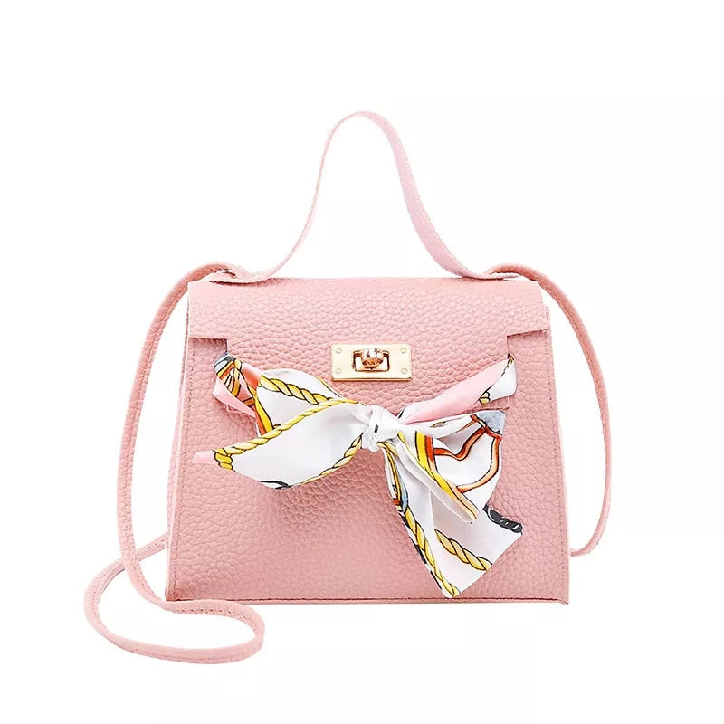 Leather Bow-Knot Shoulder Bag Messenger Purse Bag Women Single Strap Crossbody Handbag Purse Small 5 Colors