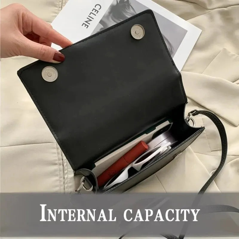 Fashion Brand Designer Women Shoulder Bag, Small PU Leather Female Crossbody Bag. Trend Classic Handle Handbag Women