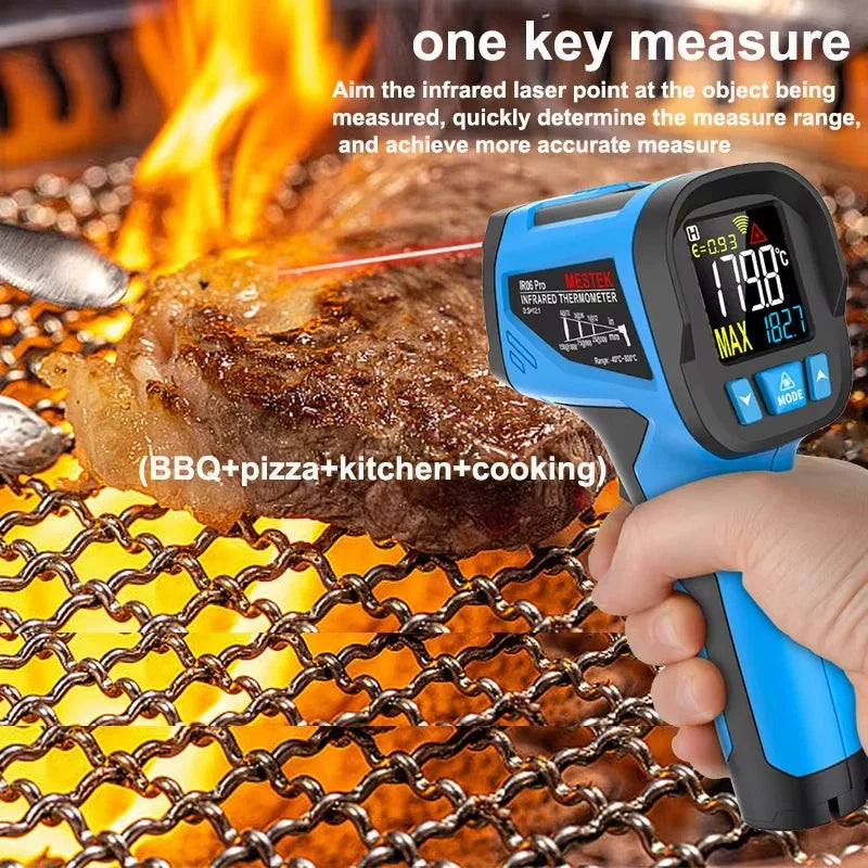 50 to 800 Degree Mestek Digital Infrared Thermometer Laser Temperature