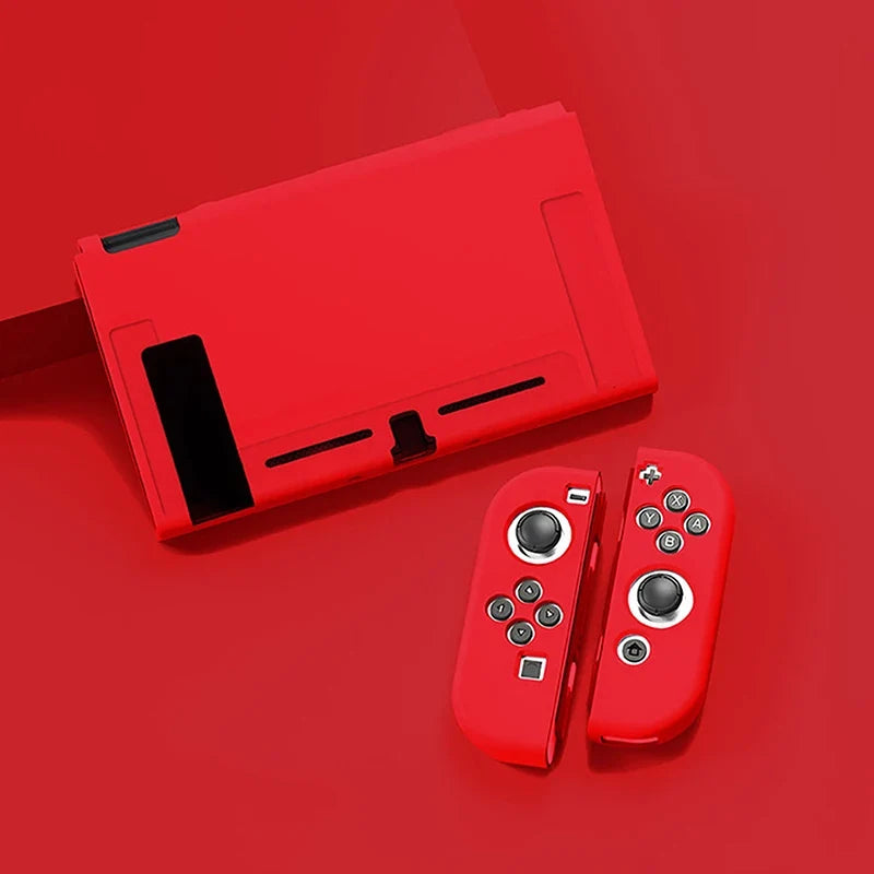 NEW Protective Case Compatible With  Switch OLED Console And Joy-Cons, Switch Can Be Inserted In Dock With Shell