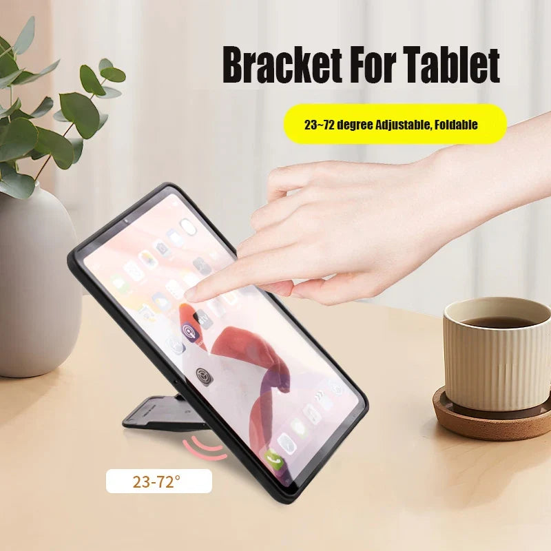 Universal Tablet Stand Foldable Storage Portable Sticky Creative Tablet Bracket for Ipad Desktop E-Reader Bracket Tablet Holder
