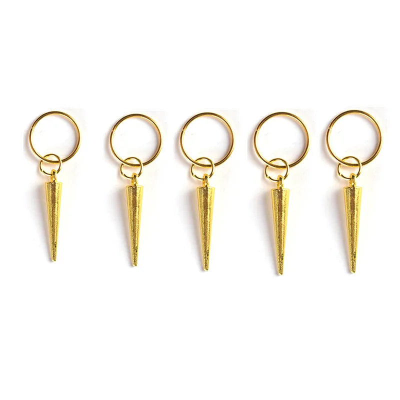 Hair Braid Dreadlock Beads Clips Charms African Braids Cuffs Rings Hip Hop Style Jewelry Dreadlock Clasps Accessories