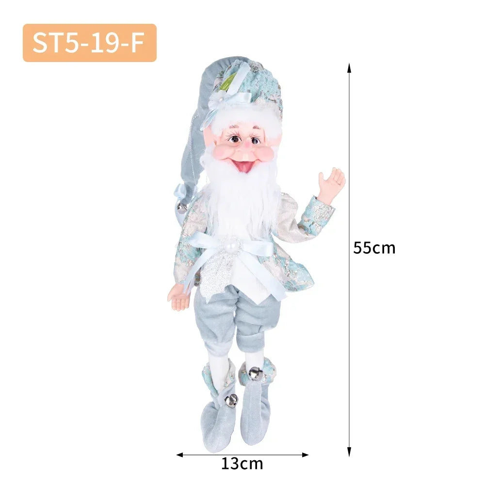 2024 New Christmas Elf Plush Toy Home Decor Couple Elves Holiday Dolls Toy New Year Gift Kids Room Decoration Navidad Natal Xmas