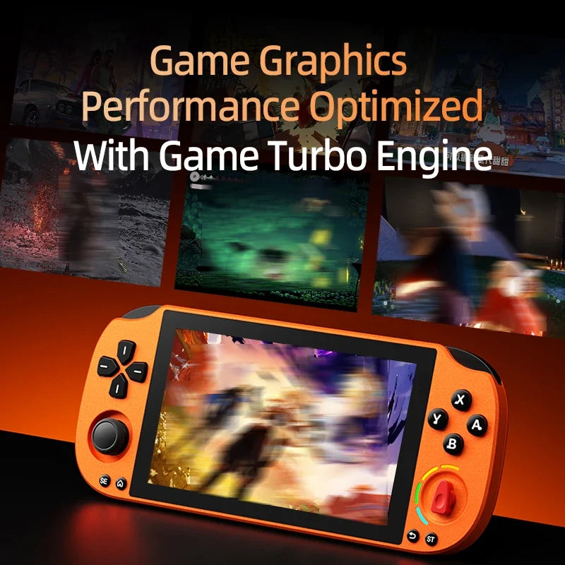 5.0 Inch FHD IPS Handheld Game Console PSK5000 with XBOX/SWITCH Layout,Helio G85 Octa-Core,6+128GB,Hall Joystick