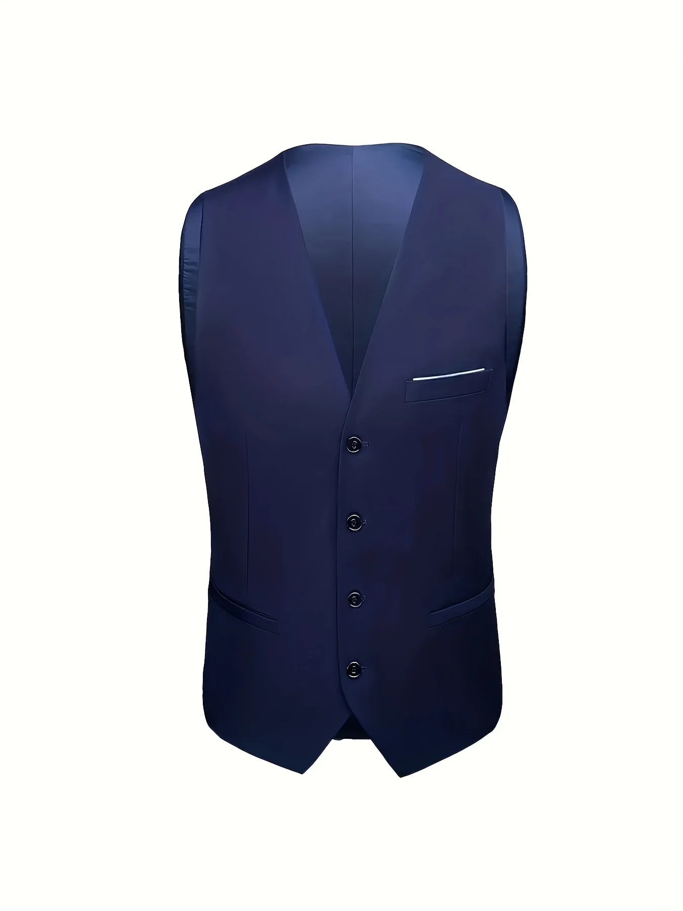 Men 3pcs Suit Set, Jacket + Vest + Pants, Fashionable High-Quality, Formal Attire.