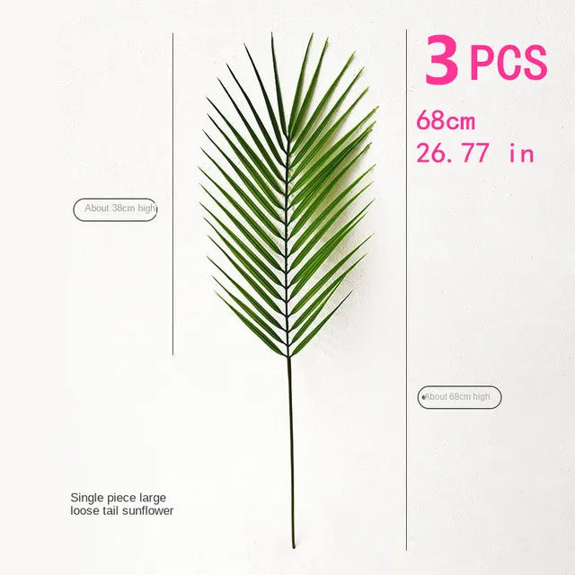Large Artificial Palm Tree Green Tropical Fake Plants Flower Arrangement Props Home Decoration Hotel Office Deco Accessori