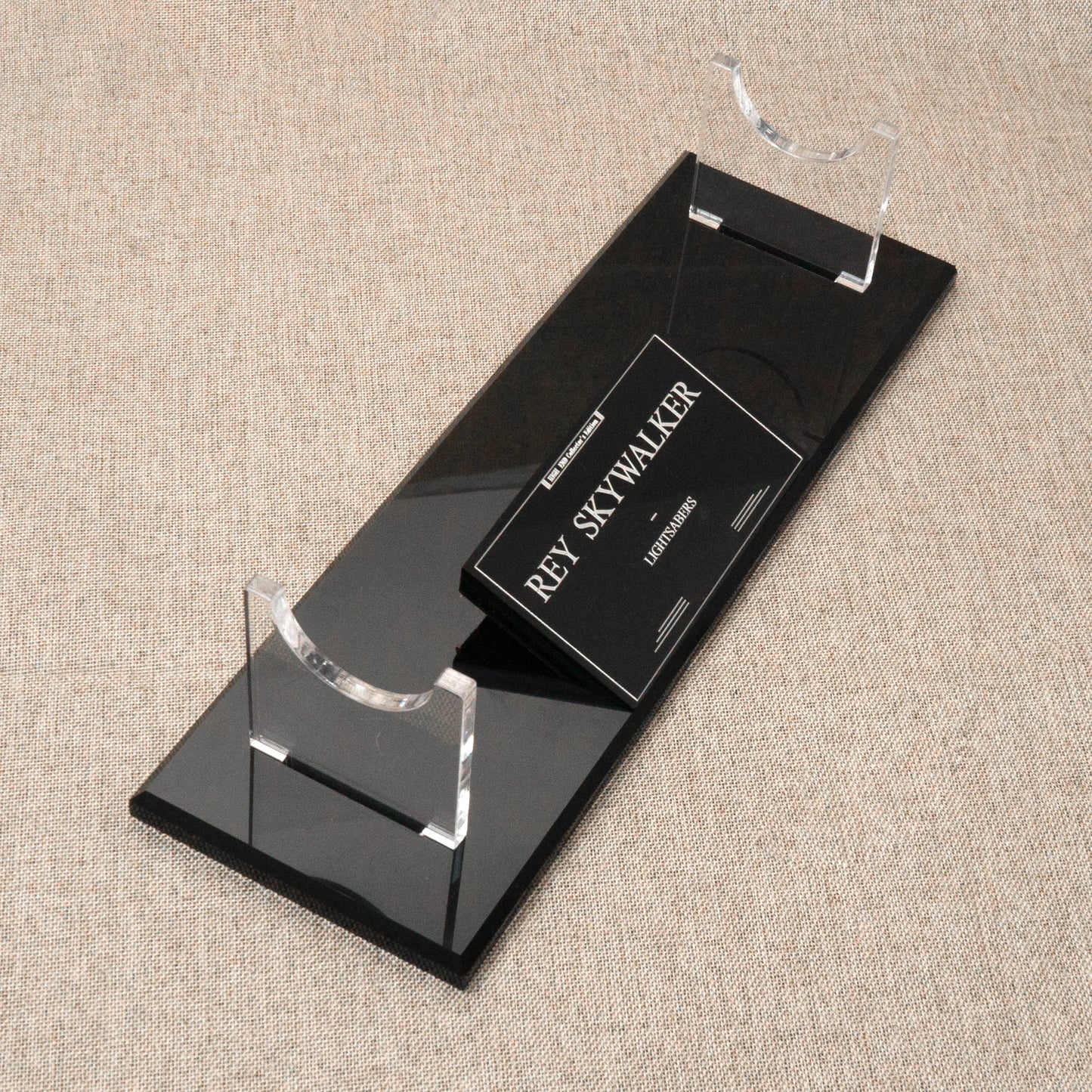 LUKE Anakin Darth Vader Obiwan Lightsaber collection display stand saber nameplate acrylic material