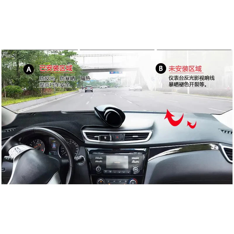 FOR 13-18 Range Rover Sunscreen pad Automotive interior modification Central control dashboard pad Light blocking pad