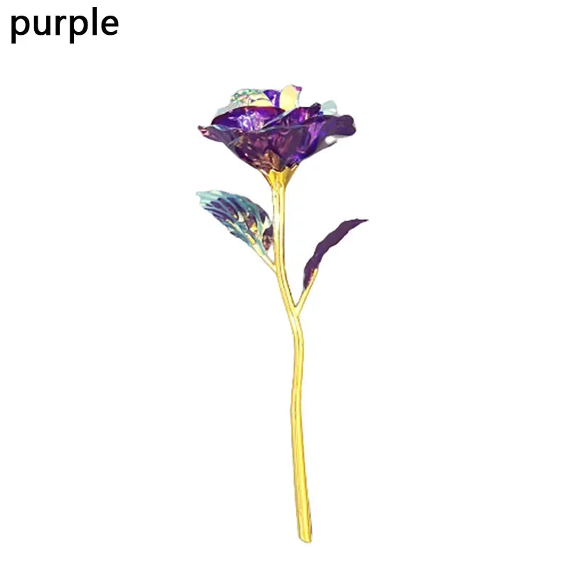 5/10/20pcs 24K Foil Plated Rose Valentine's Day Creative Gift Gold Rose Lasts Forever Love Wedding Decor Lover Lighting Roses