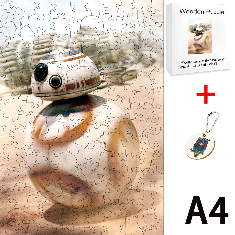 Star Wars Wooden Puzzle Board Games for Children Hobby Jigsaw Table Game Craft Toys Diy Fidget Christmas Building Blocks Model