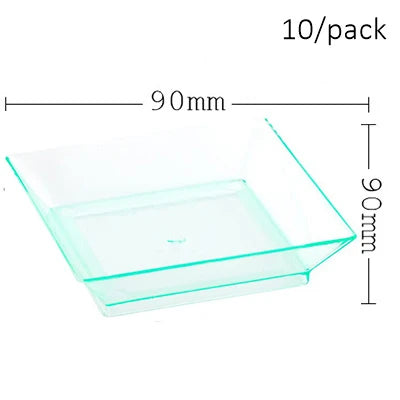 10 Pieces x Home Party Wedding Disposable Plastic Tableware Supplies, 75*62mm/100ml Mini Twisted Dessert Cup