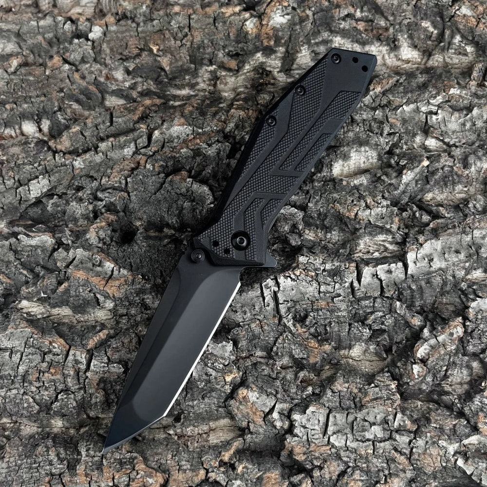 1990 folding knife, sturdy and durable, nylon handle 9cr18mo vblade, portable outdoor camping tool, a gift for men