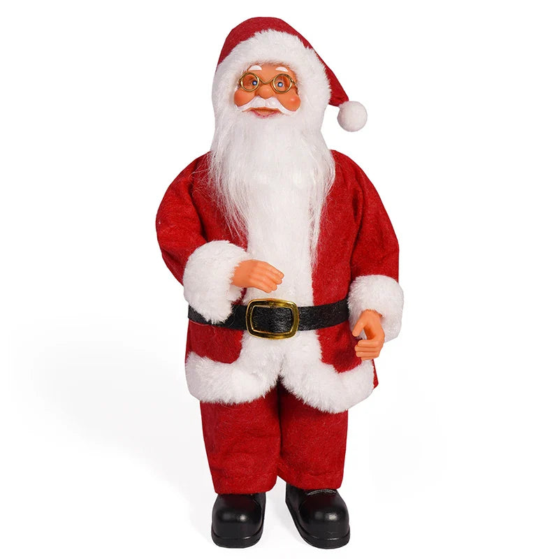 12-inch Christmas Santa Figure Standing Santa Doll Window Decorations Christmas Decorations Christmas Gifts Birthday Gifts