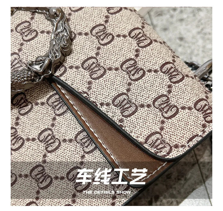 Fashion Popular Women's Bag Trend Brand Retro Chain Shoulder Bag High Quality Ladies Crossbody Bag Designer Luxury Handbag