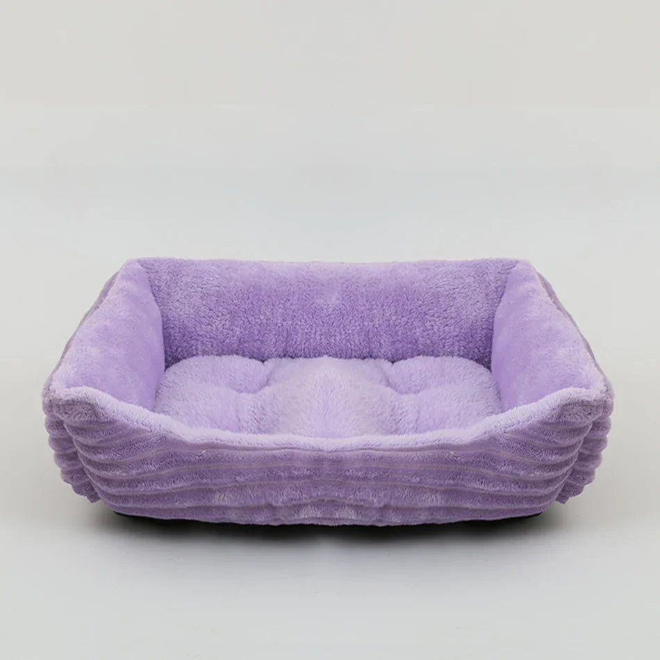 Bed for Dog, Cat, Pet  Plush Kennel, Medium, Small Dog Sofa Bed Cushion, Pet Calming Dog Bed .