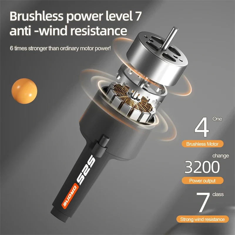 Obstacle Avoidance Brushless Aerial Photography Drone 6K HD Camera Foldable RC UAV 4K WIFI Kid Gift Quadcopter Toys Helicopter
