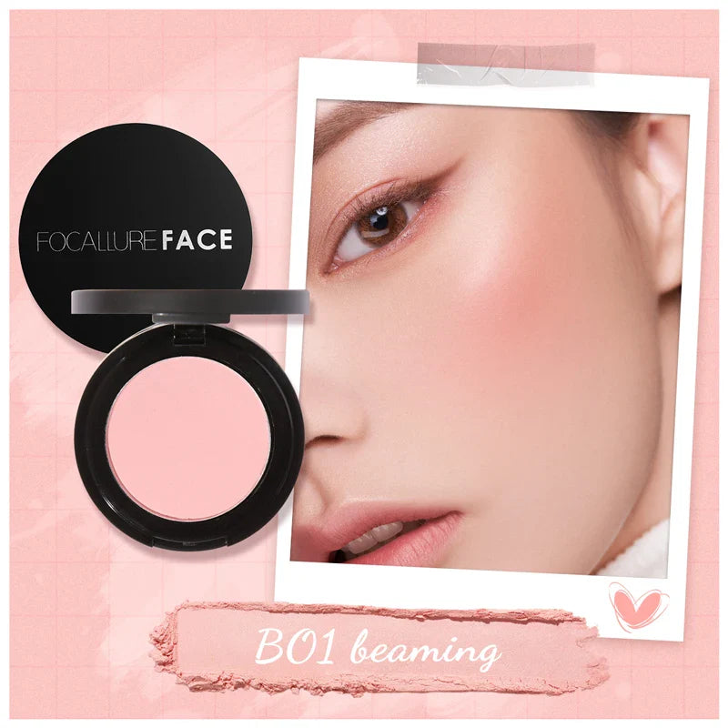 FOCALLURE 16 Color Blush Palette Makeup Nude Matte Blusher Bronzer Powder Palette Shimmer Face Blusher Palette Makeup Cosmetics