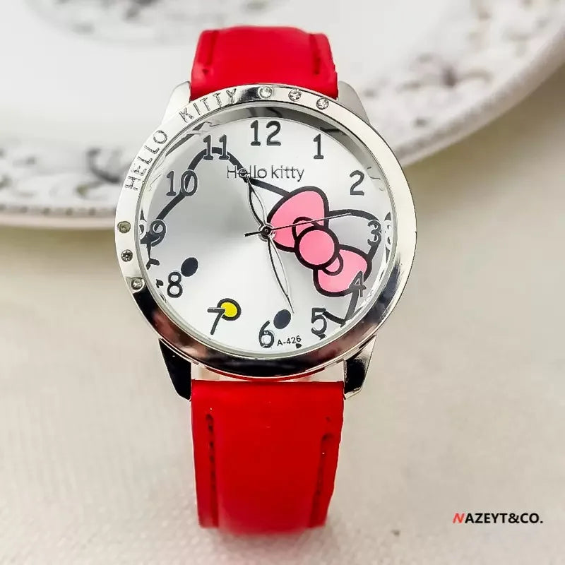 Hello Kitty Sanrio children Quartz Watch Women Children Casual Waterproof Kawaii Cartoon Watches Fashion WristWatch Gifts