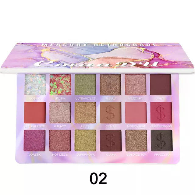 NEW Colors Shinny Eyeshadow Palette Matte Shimmer Eye Shadow Waterproof Glitter Eye Cosmetics New Makeup Beauty Product Hot Sale