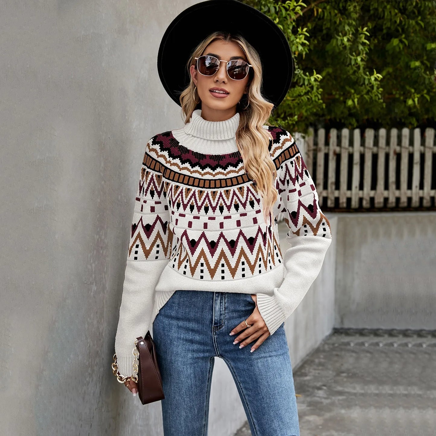 Women’s Casual Leopard Print Knitted Pullover Sweaters Long Sleeve Crew Neck Tops Friends Hoodie Mens Pullover Sweater Hoodie