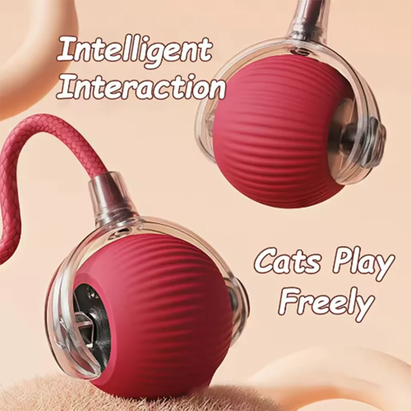 Intelligent Interactive Cat Ball Long-Lasting and Durable Easy to Clean Intelligent Obstacle Avoidance Pet Dog Toys