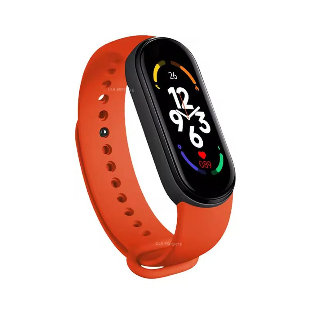 M7 Smartwatch Heart Rate Blood Pressure Monitoring Smart Watch Men Women Fitness Tracker Watch Waterproof Sports Smart Wristband